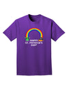 Pixel Pot of Gold St Patrick Text Adult Dark T-Shirt-Mens T-Shirt-TooLoud-Purple-Small-Davson Sales