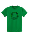 Pixel Pot of Gold St Patrick Text Childrens T-Shirt-Childrens T-Shirt-TooLoud-Kelly-Green-X-Small-Davson Sales