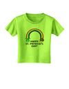 Pixel Pot of Gold St Patrick Text Toddler T-Shirt-Toddler T-Shirt-TooLoud-Lime-Green-2T-Davson Sales