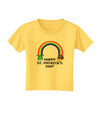 Pixel Pot of Gold St Patrick Text Toddler T-Shirt-Toddler T-Shirt-TooLoud-Yellow-2T-Davson Sales