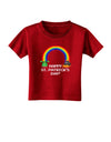 Pixel Pot of Gold St Patrick Text Toddler T-Shirt Dark-Toddler T-Shirt-TooLoud-Red-2T-Davson Sales