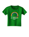 Pixel Pot of Gold St Patrick Text Toddler T-Shirt Dark-Toddler T-Shirt-TooLoud-Clover-Green-2T-Davson Sales