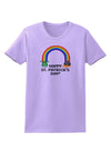 Pixel Pot of Gold St Patrick Text Womens T-Shirt-Womens T-Shirt-TooLoud-Lavender-X-Small-Davson Sales