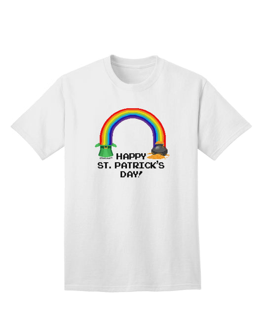 Pixel Pot of Gold - St. Patrick's Themed Adult T-Shirt Collection-Mens T-shirts-TooLoud-White-Small-Davson Sales