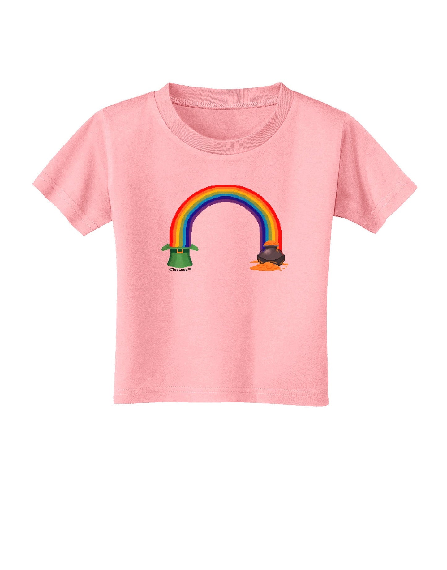 Pixel Pot of Gold Toddler T-Shirt-Toddler T-Shirt-TooLoud-Candy-Pink-2T-Davson Sales