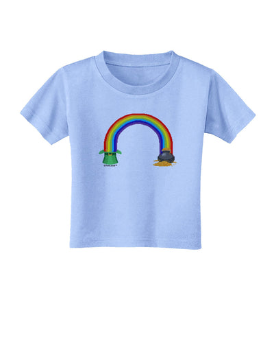 Pixel Pot of Gold Toddler T-Shirt-Toddler T-Shirt-TooLoud-Aquatic-Blue-2T-Davson Sales