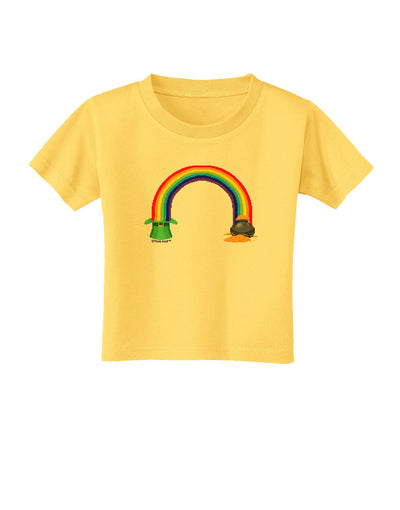 Pixel Pot of Gold Toddler T-Shirt-Toddler T-Shirt-TooLoud-Yellow-2T-Davson Sales