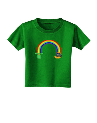 Pixel Pot of Gold Toddler T-Shirt Dark-Toddler T-Shirt-TooLoud-Clover-Green-2T-Davson Sales