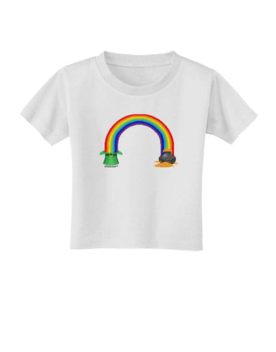 Pixel Pot of Gold Toddler T-Shirt-Toddler T-Shirt-TooLoud-White-2T-Davson Sales