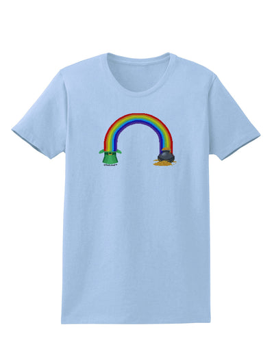 Pixel Pot of Gold Womens T-Shirt-Womens T-Shirt-TooLoud-Light-Blue-X-Small-Davson Sales