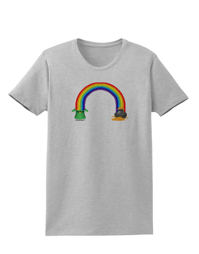 Pixel Pot of Gold Womens T-Shirt-Womens T-Shirt-TooLoud-AshGray-X-Small-Davson Sales