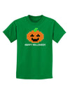 Pixel Pumpkin - Halloween Childrens Dark T-Shirt-Childrens T-Shirt-TooLoud-Kelly-Green-X-Small-Davson Sales