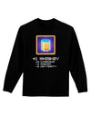 Pixel Whiskey Item Adult Long Sleeve Dark T-Shirt-TooLoud-Black-Small-Davson Sales