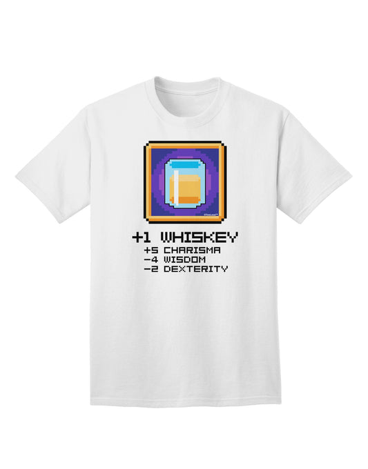 Pixel Whiskey Item Adult T-Shirt-unisex t-shirt-TooLoud-White-Small-Davson Sales