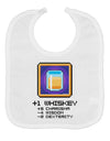 Pixel Whiskey Item Baby Bib