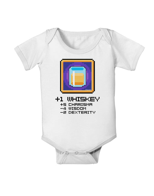Pixel Whiskey Item Baby Romper Bodysuit-Baby Romper-TooLoud-White-06-Months-Davson Sales