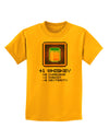 Pixel Whiskey Item Childrens T-Shirt-Childrens T-Shirt-TooLoud-Gold-X-Small-Davson Sales