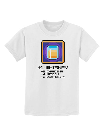 Pixel Whiskey Item Childrens T-Shirt-Childrens T-Shirt-TooLoud-White-X-Small-Davson Sales