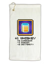 Pixel Whiskey Item Micro Terry Gromet Golf Towel 11&#x22;x19-Golf Towel-TooLoud-White-Davson Sales