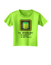 Pixel Whiskey Item Toddler T-Shirt-Toddler T-Shirt-TooLoud-Lime-Green-2T-Davson Sales