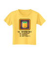 Pixel Whiskey Item Toddler T-Shirt-Toddler T-Shirt-TooLoud-Yellow-2T-Davson Sales