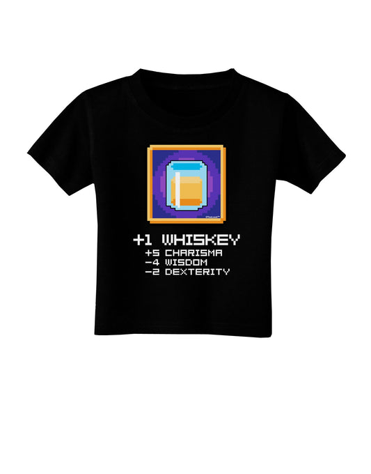 Pixel Whiskey Item Toddler T-Shirt Dark-Toddler T-Shirt-TooLoud-Black-2T-Davson Sales