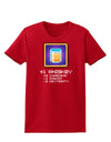 Pixel Whiskey Item Womens Dark T-Shirt-TooLoud-Red-X-Small-Davson Sales