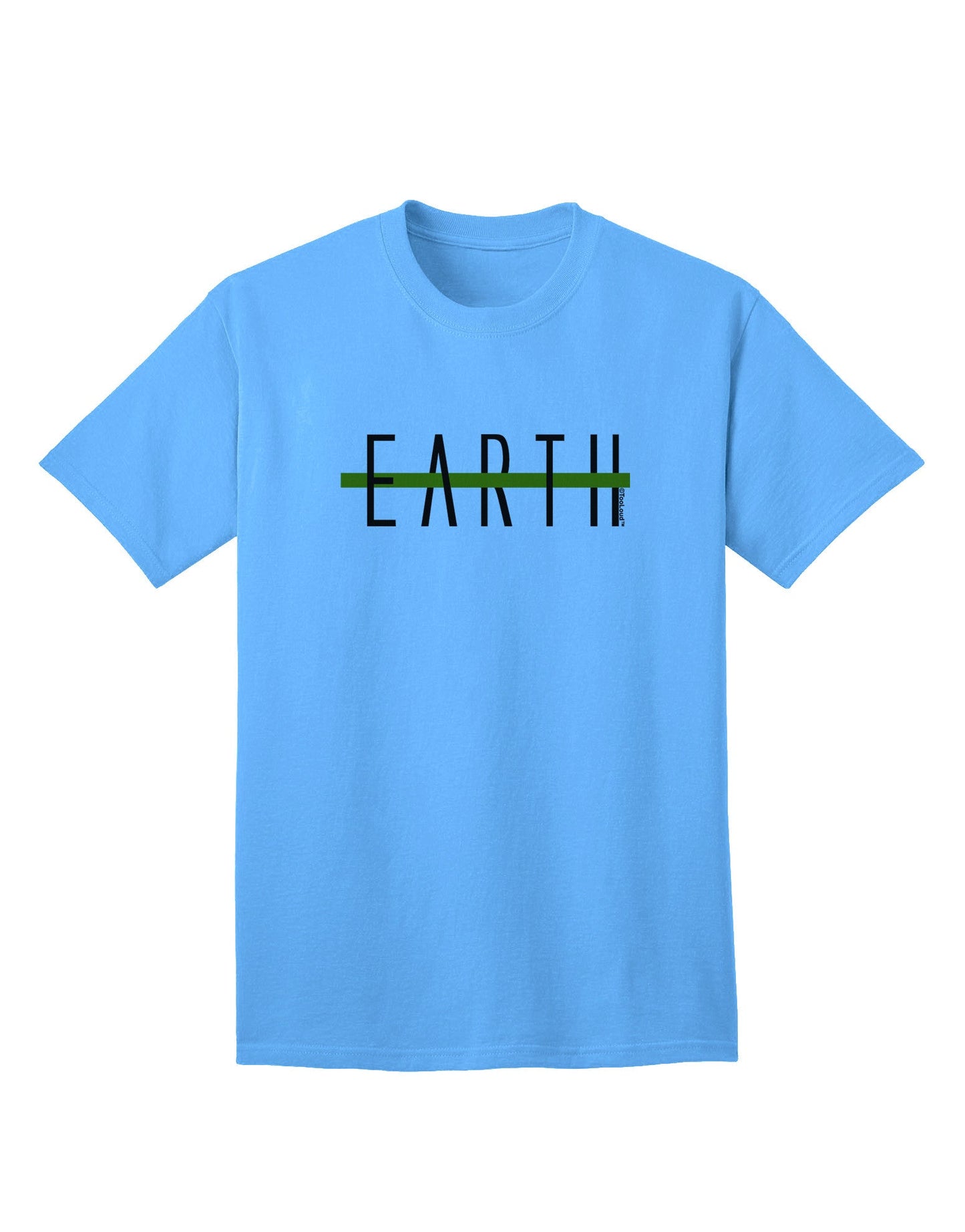 Planet Earth - Premium Text-Only Design for Adults T-Shirt Collection-Mens T-shirts-TooLoud-Aquatic-Blue-Small-Davson Sales