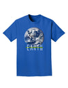 Planet Earth Text Adult Dark T-Shirt-Mens T-Shirt-TooLoud-Royal-Blue-Small-Davson Sales