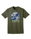 Planet Earth Text Adult Dark T-Shirt-Mens T-Shirt-TooLoud-Military-Green-Small-Davson Sales