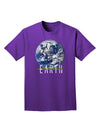 Planet Earth Text Adult Dark T-Shirt-Mens T-Shirt-TooLoud-Purple-Small-Davson Sales