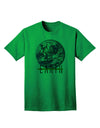 Planet Earth Text Adult T-Shirt-unisex t-shirt-TooLoud-Kelly-Green-Small-Davson Sales