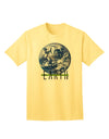 Planet Earth Text Adult T-Shirt-unisex t-shirt-TooLoud-Yellow-Small-Davson Sales
