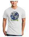 Planet Earth Text Adult V-Neck T-shirt-Mens V-Neck T-Shirt-TooLoud-White-Small-Davson Sales