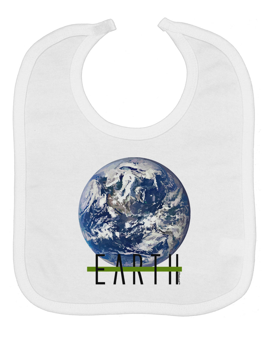 Planet Earth Text Baby Bib