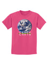 Planet Earth Text Childrens Dark T-Shirt-Childrens T-Shirt-TooLoud-Sangria-X-Small-Davson Sales