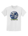 Planet Earth Text Childrens T-Shirt-Childrens T-Shirt-TooLoud-White-X-Small-Davson Sales