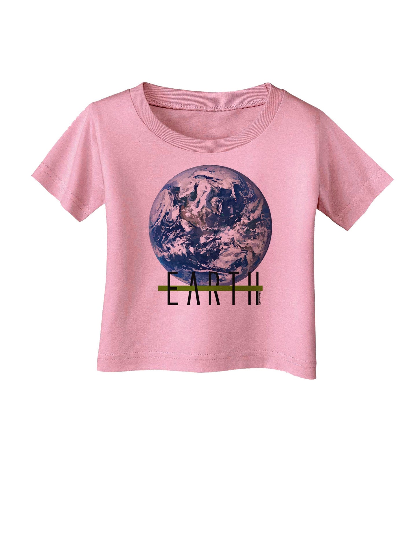 Planet Earth Text Infant T-Shirt-Infant T-Shirt-TooLoud-Candy-Pink-06-Months-Davson Sales