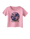 Planet Earth Text Infant T-Shirt-Infant T-Shirt-TooLoud-Candy-Pink-06-Months-Davson Sales