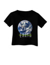Planet Earth Text Infant T-Shirt Dark-Infant T-Shirt-TooLoud-Black-06-Months-Davson Sales