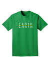 Planet Earth Text Only Adult Dark T-Shirt-Mens T-Shirt-TooLoud-Kelly-Green-Small-Davson Sales