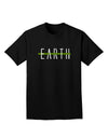 Planet Earth Text Only Adult Dark T-Shirt-Mens T-Shirt-TooLoud-Black-Small-Davson Sales