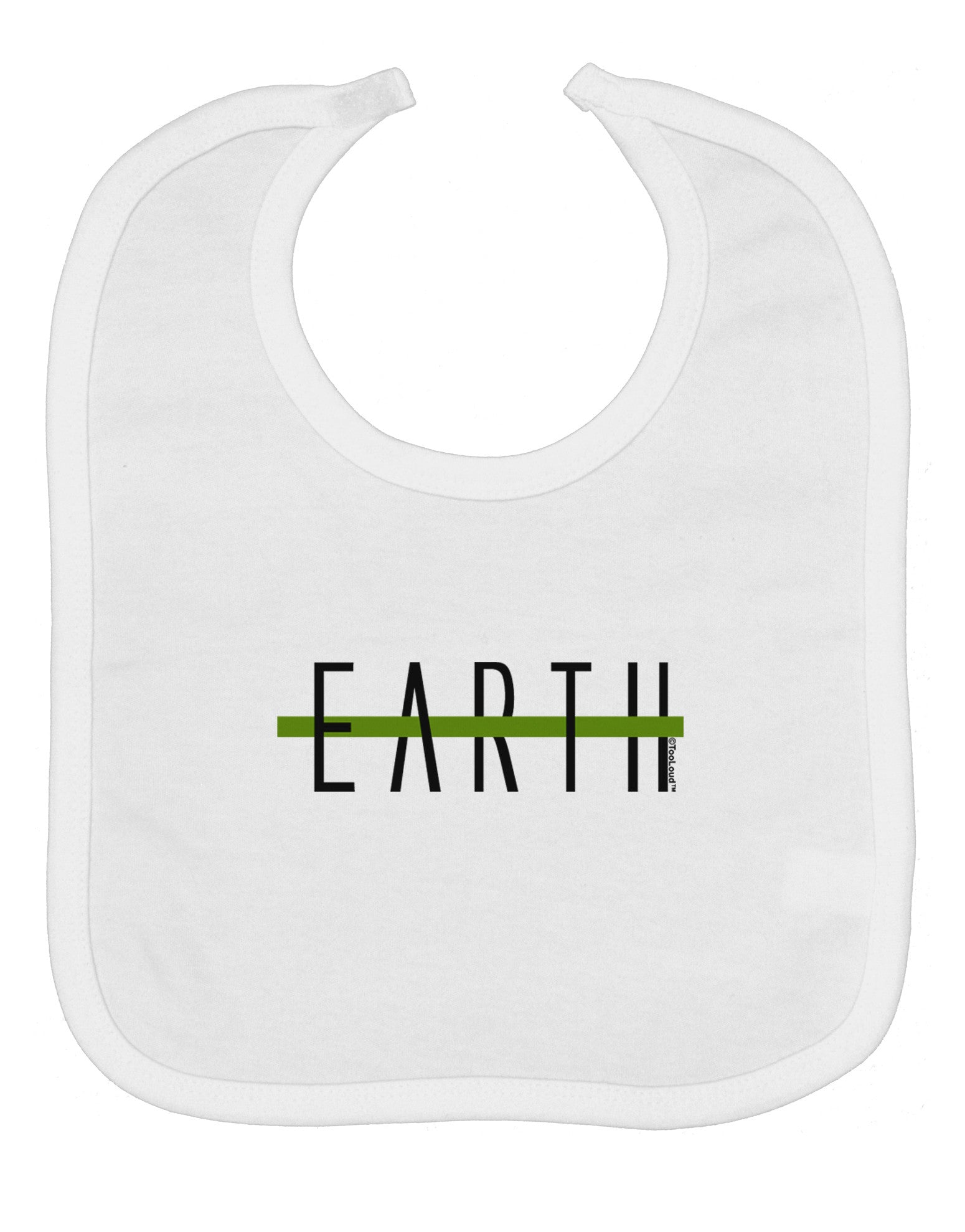Planet Earth Text Only Baby Bib