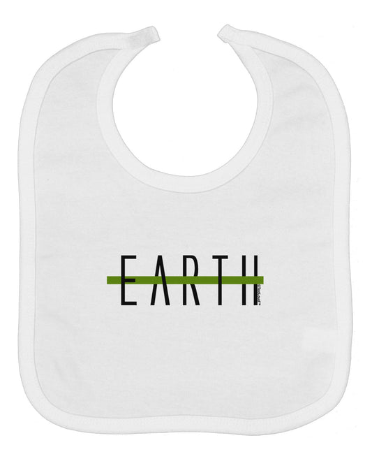 Planet Earth Text Only Baby Bib