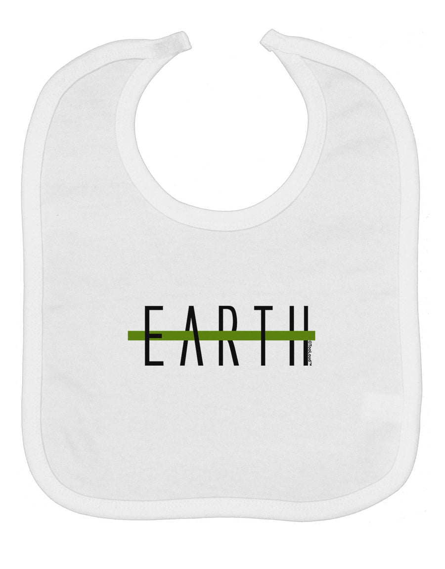 Planet Earth Text Only Baby Bib