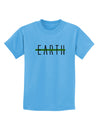 Planet Earth Text Only Childrens T-Shirt-Childrens T-Shirt-TooLoud-Aquatic-Blue-X-Small-Davson Sales