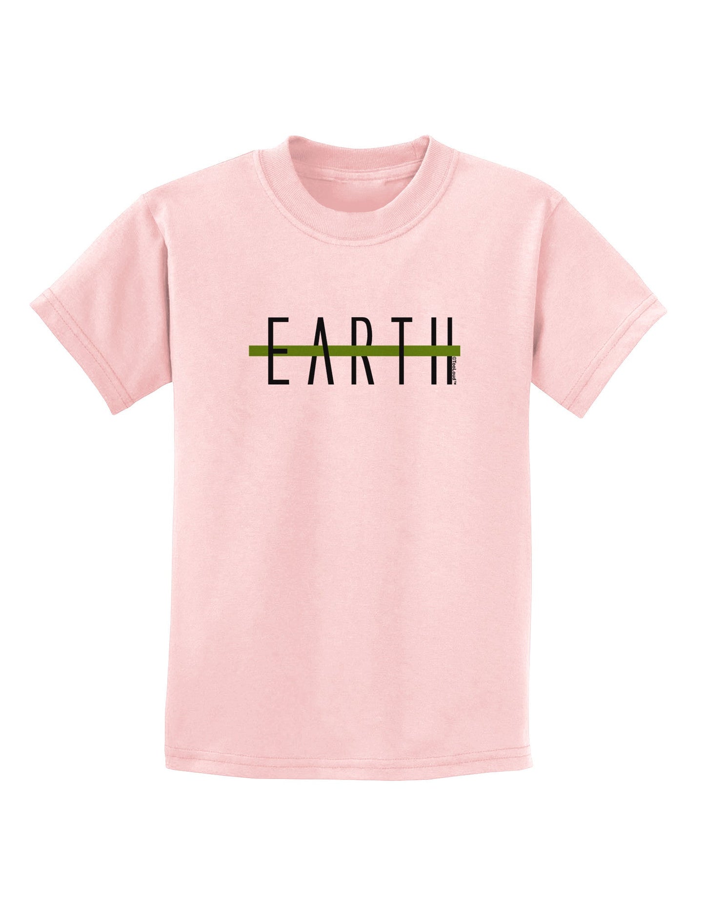 Planet Earth Text Only Childrens T-Shirt-Childrens T-Shirt-TooLoud-PalePink-X-Small-Davson Sales