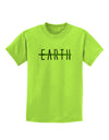 Planet Earth Text Only Childrens T-Shirt-Childrens T-Shirt-TooLoud-Lime-Green-X-Small-Davson Sales