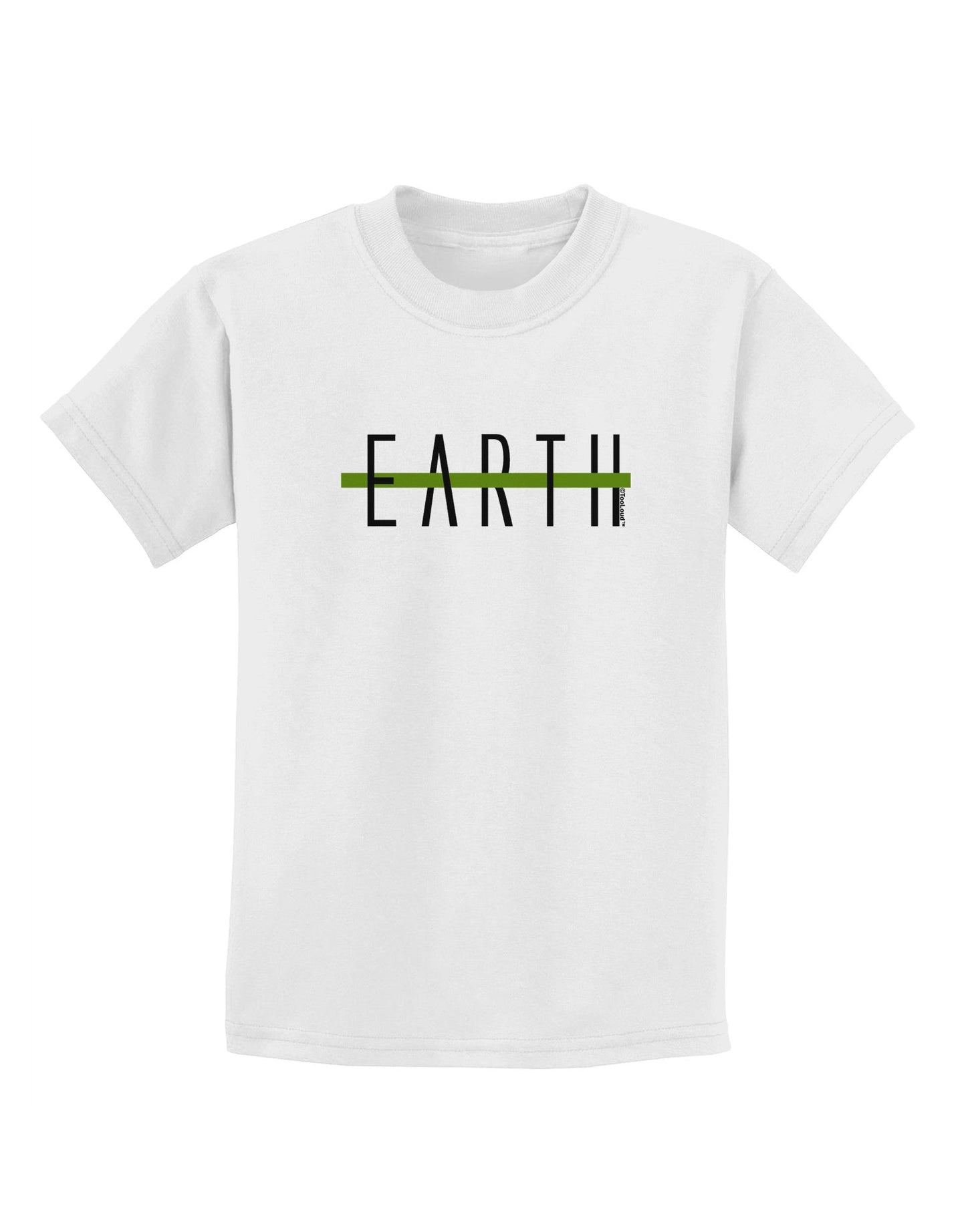 Planet Earth Text Only Childrens T-Shirt-Childrens T-Shirt-TooLoud-White-X-Small-Davson Sales