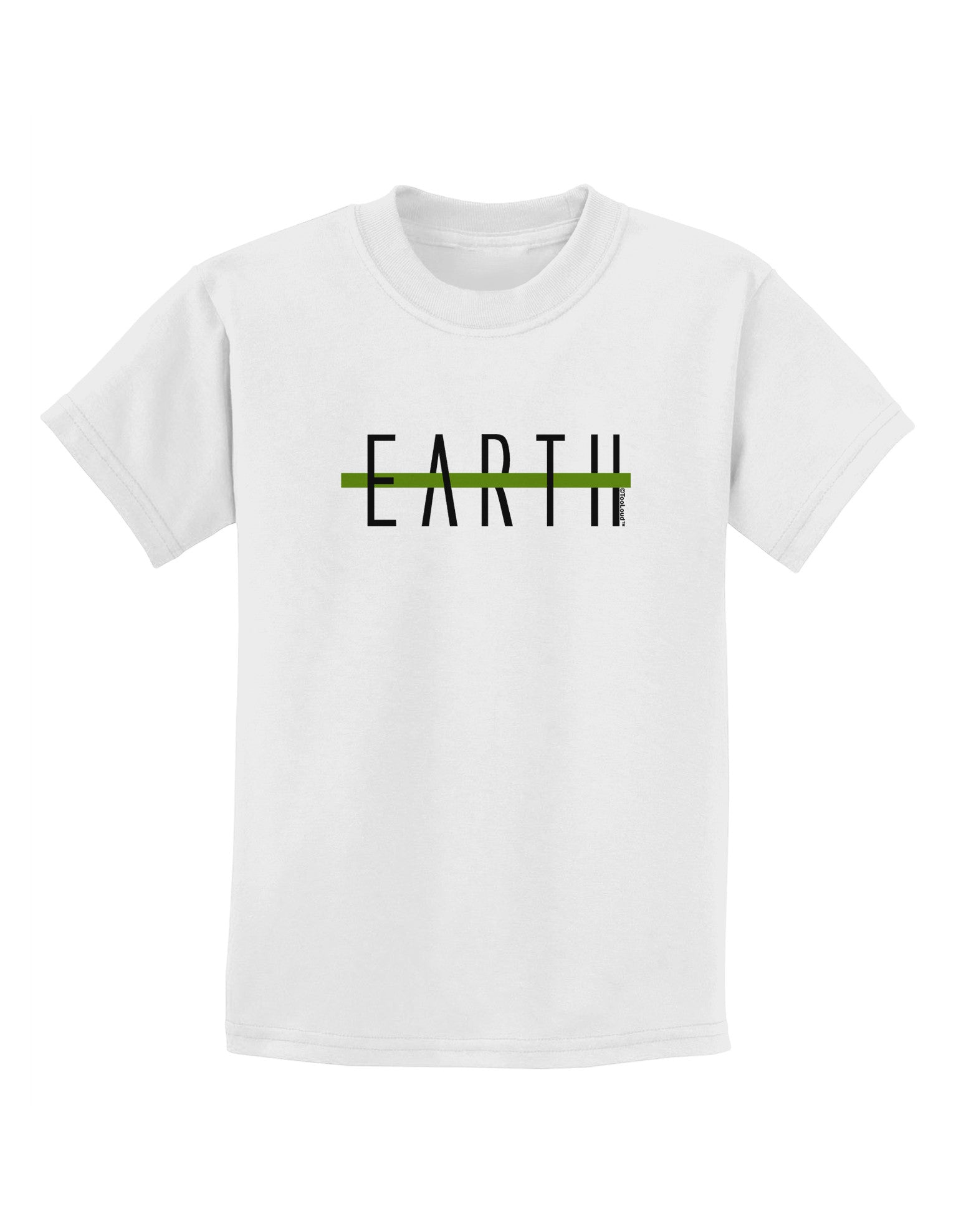 Planet Earth Text Only Childrens T-Shirt-Childrens T-Shirt-TooLoud-White-X-Small-Davson Sales